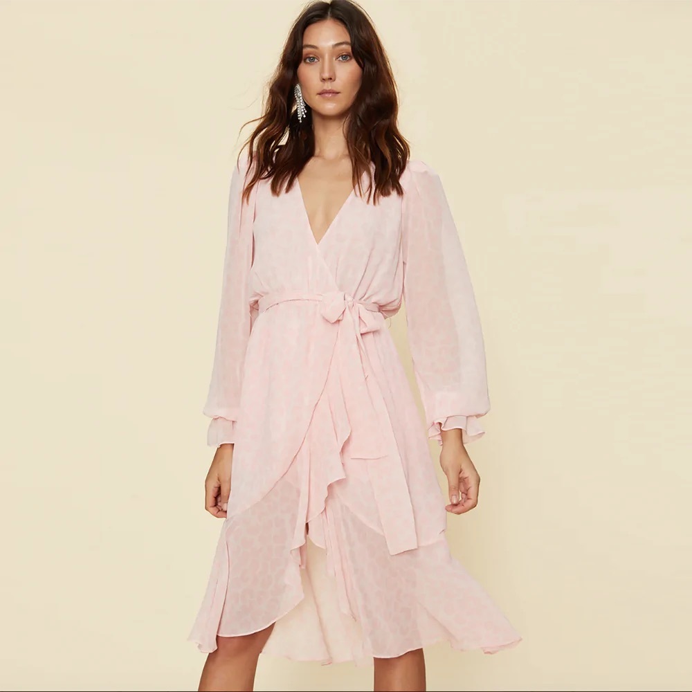 LPA Ruffle Duster With Peasant Sleeve